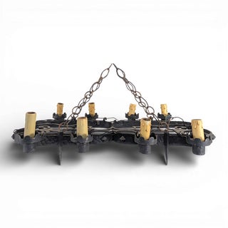 Renaissance Wrought Iron Chandelier For Sale