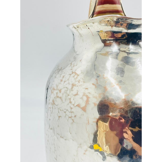 1980s Large Emilia Castillo Water Pitcher With Natural Jasper Stone Inlay, Signed For Sale - Image 18 of 18