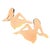 Brown MCM Hawaiian Art Pottery Nude Pin-Up Yellow Hula Girl Wall Sculpture, Pair For Sale - Image 8 of 9