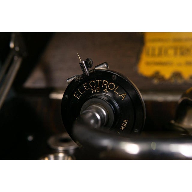 Vintage Gramophone Electrola LP Radio Plate For Sale - Image 9 of 15