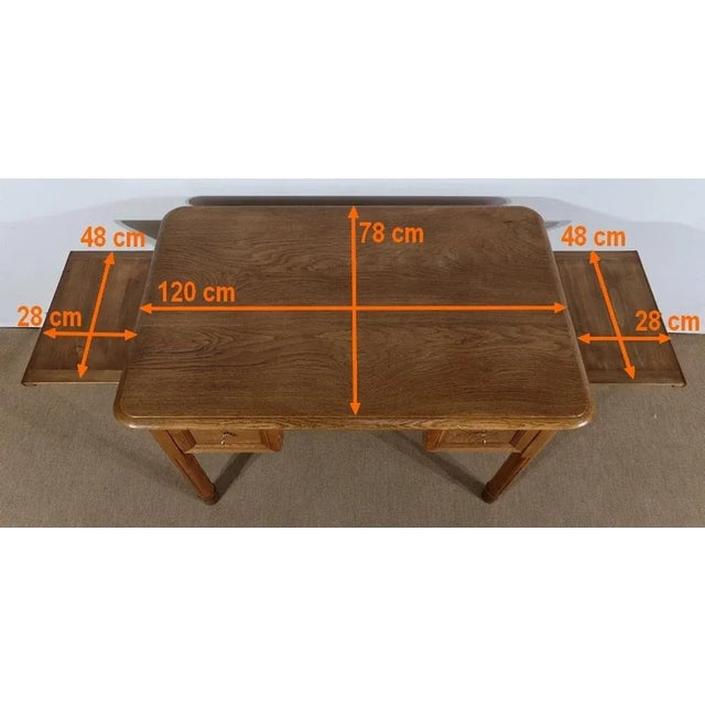 Oak Community Desk, Late 19th Century For Sale - Image 15 of 18