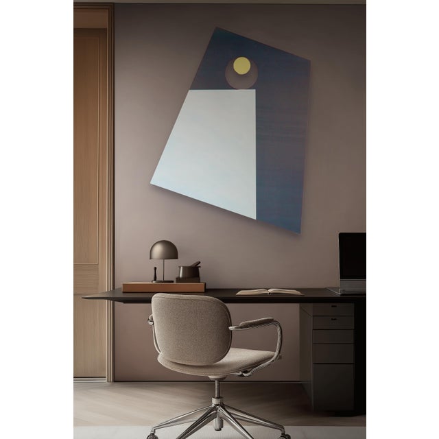 Abstract Contemporary Abstract Corten Steel, Oil & Automotive Paint "Plinth 10" by Tom Henderson For Sale - Image 3 of 10