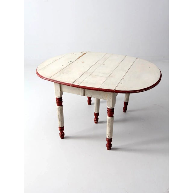 Antique Drop Leaf Table For Sale - Image 6 of 11
