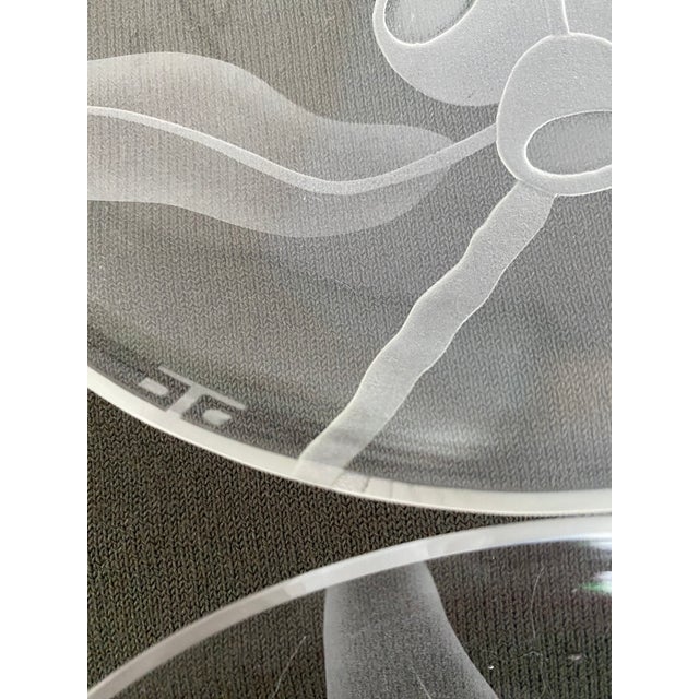 Art Deco Dorothy Thorpe Art Deco Acid Etched Olive and Leaves Plates, Set/4 For Sale - Image 3 of 5