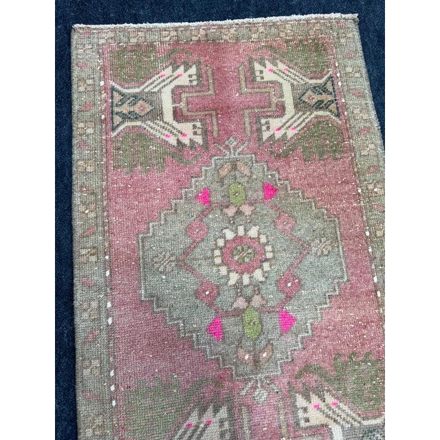 Turkish Yastik Rug 1'8" x 2'11" For Sale - Image 4 of 5