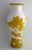 Antique 14” Chinese Imperial Yellow Peking Glass Vase, Hand Carved, C1910 For Sale - Image 10 of 13