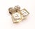 Chanel Chanel Vintage Silver CC Iridescent Dice 5 Dangle Clip on Earrings, A Pair For Sale - Image 4 of 5