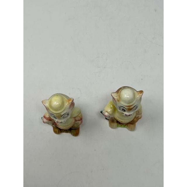 Vintage Ceramic Cat Salt and Pepper Shakers a Pair Chairish