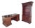 Restored Legacy Classic Furniture Traditional Mahogany Executive Desk & Bookcase Set - 2 Pieces For Sale