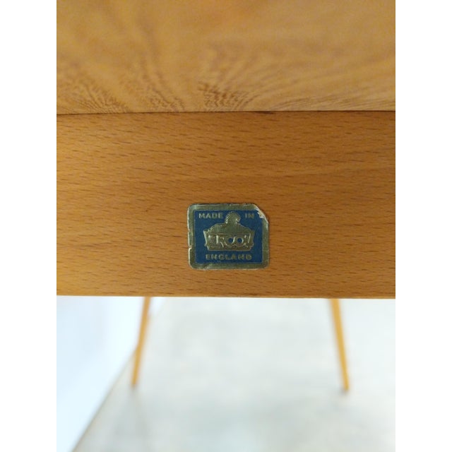 Wood Vintage Ercol Plank Dining Table For Sale - Image 7 of 9