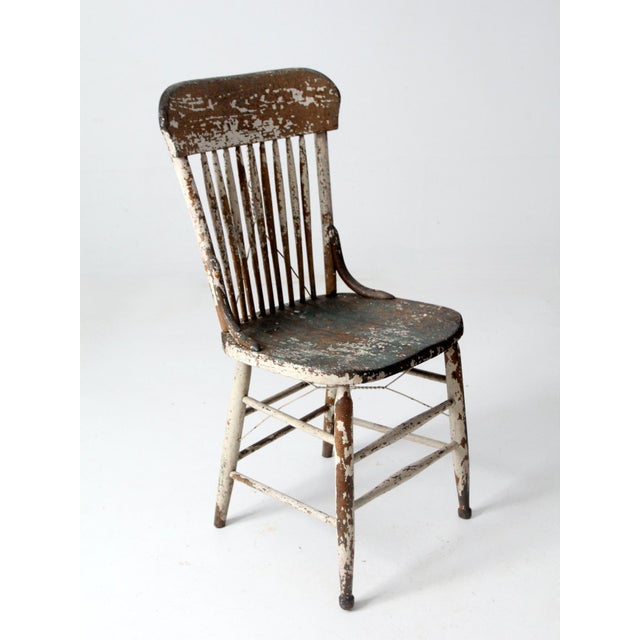 Antique Spindle Back Chair For Sale - Image 9 of 12