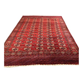 Antique Turkmen Tekke Rug | Allover Design | 8x11 For Sale