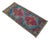 Textile Vintage Turkish Rug Hand Knotted Small Rug Bath Mat Entryway Decor Kitchen Rug - 1'7" X 3'7" For Sale - Image 7 of 10