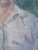 Vintage Soviet Man Portrait, Original Oil Painting on Canvas, 1970s 62-47 For Sale - Image 6 of 6