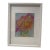 Original Mixed Media Artwork “Orange Soufflé” (Watered Acrylic Painting and Ink on Art Paper); Signed, Framed For Sale