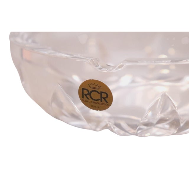 Italian Royal Crystal Rock Ashtray For Sale - Image 4 of 5