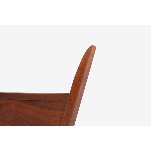 George Nakashima for Widdicomb Queen Headboard in Oiled Black Walnut, 1958 For Sale - Image 4 of 8