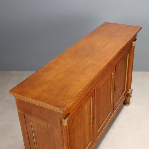 Empire Style Sideboard in Walnut For Sale - Image 9 of 11