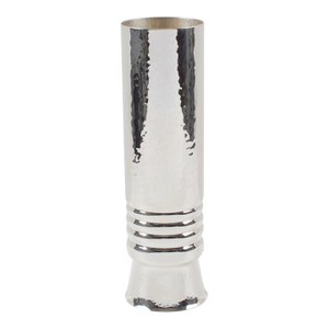 Silver Plate Embossed Tall Tumbler Vase, Italy