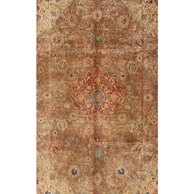 Tribal 1950s Semi Antique Mahal Rug - 9′10″ × 12′10″ For Sale - Image 3 of 9