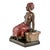 Metal Emmanuel Villanis, Art Nouveau Sculpture of Seated Girl, 1900, Metal For Sale - Image 7 of 9
