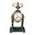 1890 French Green Marble Clock With For Sale