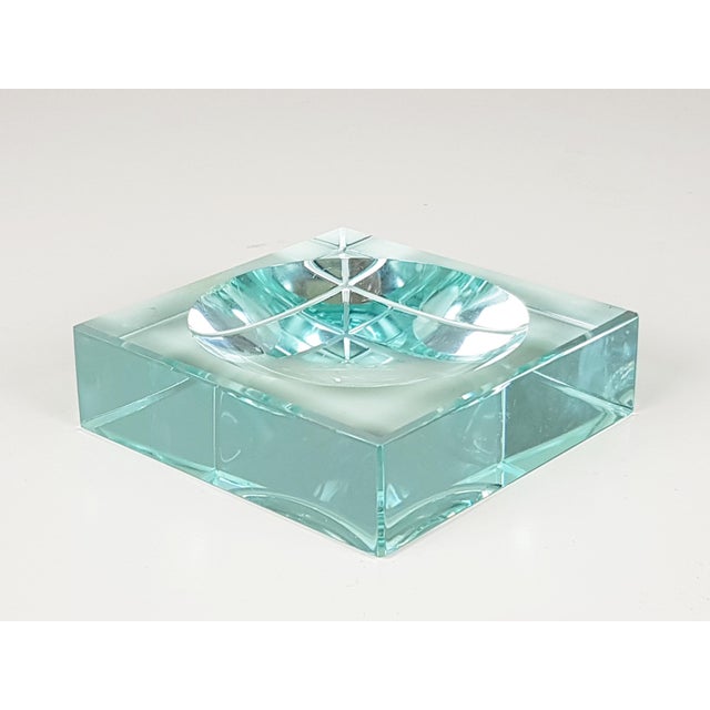 Cut Glass Ashtrays and Picture Frame from Gallotti & Radice, 1980s, Set of 3 For Sale - Image 6 of 8