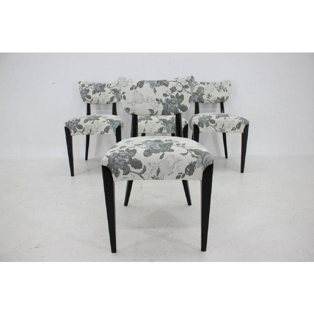 Dining Chairs by Jindrich Halabala for Hala, Czechoslovakia, 1950s, Set of 4 For Sale - Image 4 of 18
