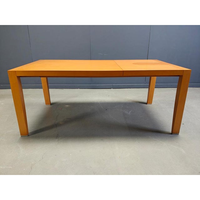 Brown Extendable Dining Table attributed to Chi Wing Lo for Giorgetti, Italy, 1990 For Sale - Image 8 of 17