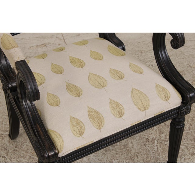 Hickory Chair Upholstered Armchair & Ottoman For Sale - Image 13 of 18