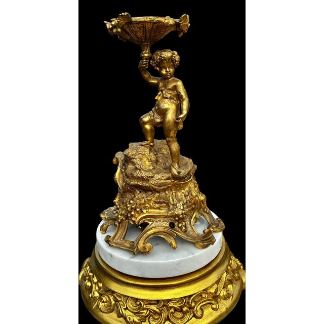 Antique French Gilt Bronze Figural Centerpiece For Sale - Image 16 of 18