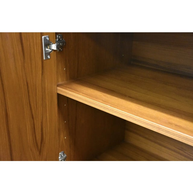 Wood 1960s Danish Modern Teak Credenza Cabinet For Sale - Image 7 of 8