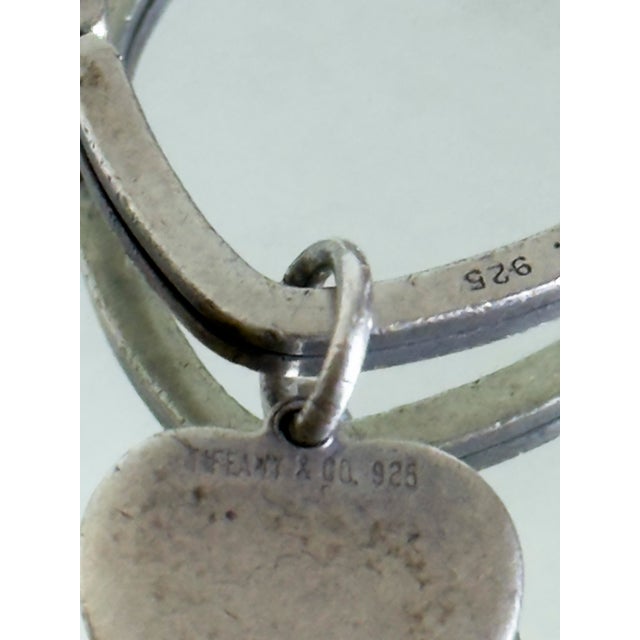 Vintage Tiffany & Co. Sterling Silver Heart on Heart Pendant Necklace 1990s For Sale - Image 9 of 14