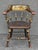 Black American Ebonized Captain's Chair With Federal Style Fruitful Bounty Basket For Sale - Image 8 of 16