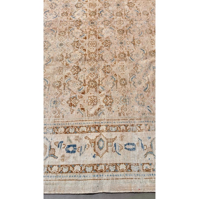 1930s Antique Mahal Carpet For Sale - Image 5 of 9