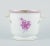 Herend, Hungary. "Apponyi" flowerpot. Hand painted with purple floral motifs and gold decoration. Circa 1970s. Marked....