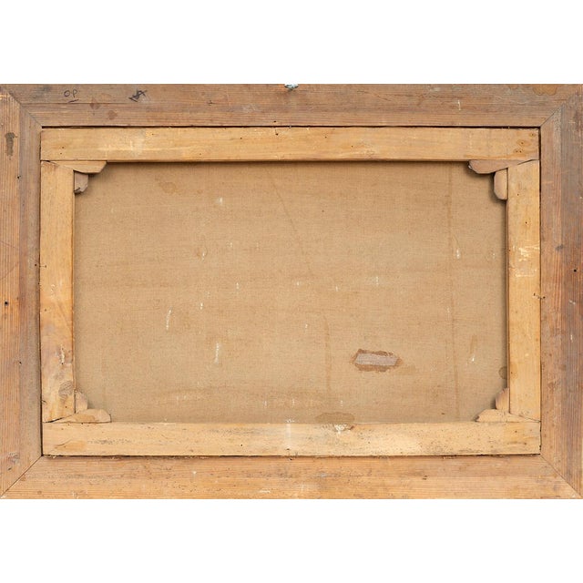 Posillipo School Artist, Landscape Composition, 19th Century, Oil Painting on Canvas, Framed For Sale - Image 4 of 5