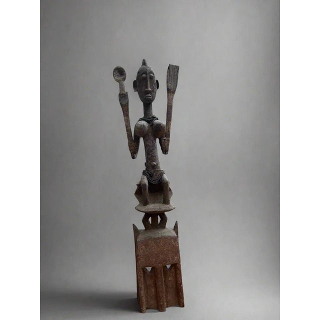 Malian Artist, Large Dogon Satimbe Mask, Pre-1800, Wood For Sale - Image 9 of 9