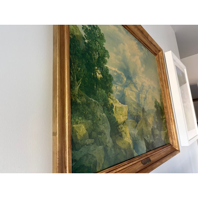 Traditional Antique Thomas Moran Grand Canyon Polychrome Print in Original Frame For Sale - Image 3 of 7
