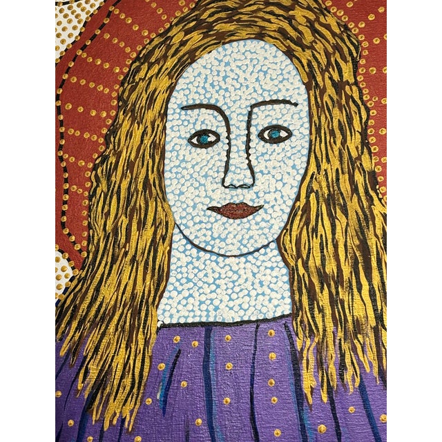 Textile Large Visionary Canvas by Moroccan Artist James F. Jereb For Sale - Image 7 of 8