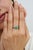 1.9ct Emerald and Diamond Cluster Ring for Women in 925 Silver, Size 8.5 For Sale - Image 4 of 14