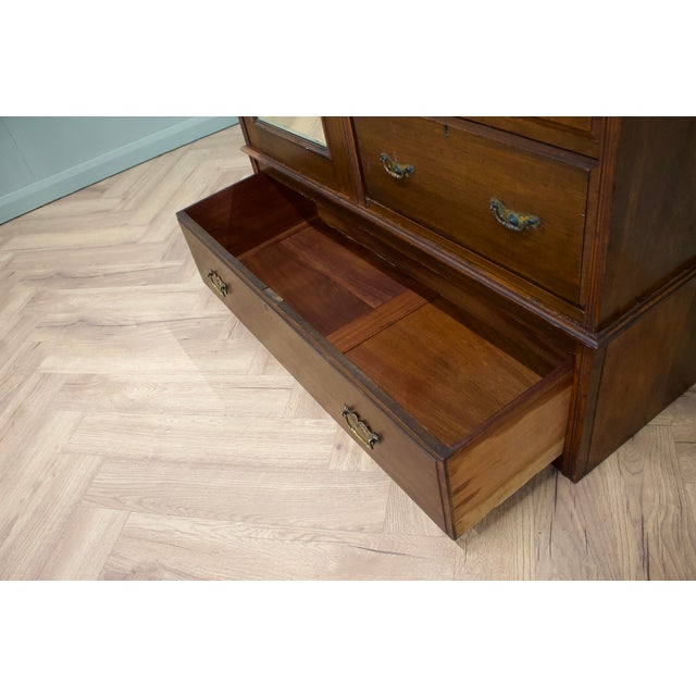 Antique Victorian Mahogany Compactum Combination Wardrobe, 1890s For Sale - Image 9 of 11