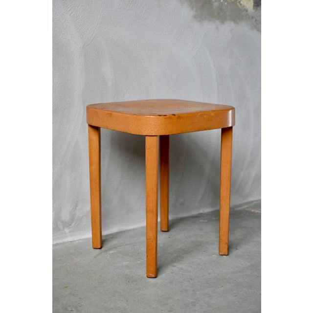 Wood Swiss Stool from Horgen Glarus For Sale - Image 7 of 13