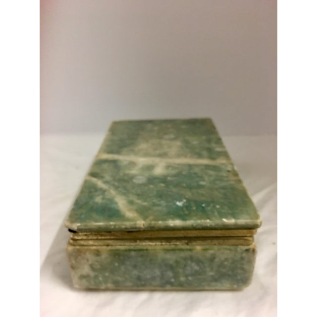 Vintage Green Marble Box Chairish