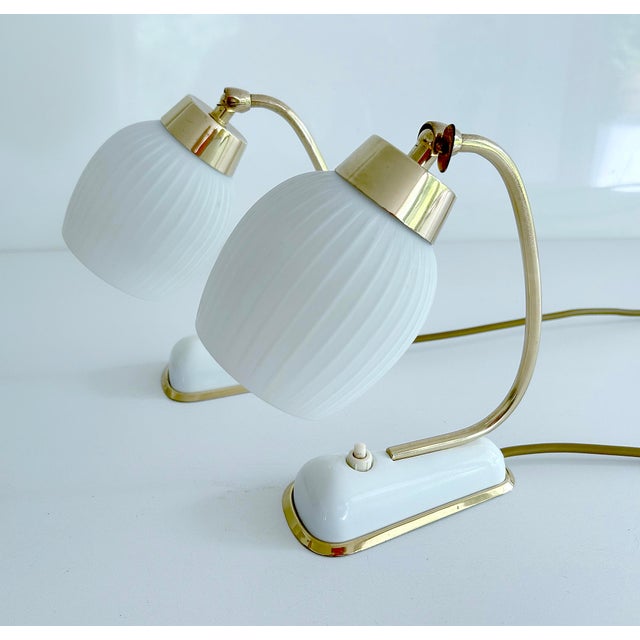 Mid-Century Modern Vintage Table Lamps, 1950s, Set of 2 For Sale - Image 3 of 15