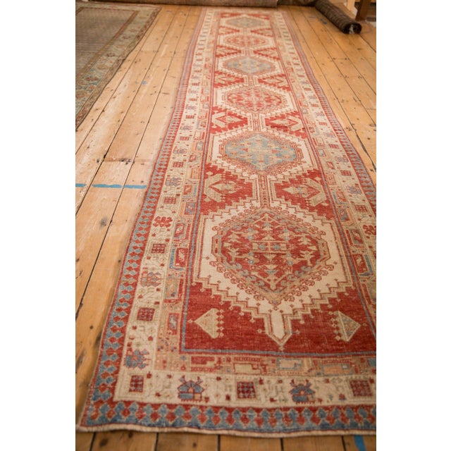 Traditional Vintage Distressed Serab Rug Runner - 3'3" x 14'2" For Sale - Image 3 of 10
