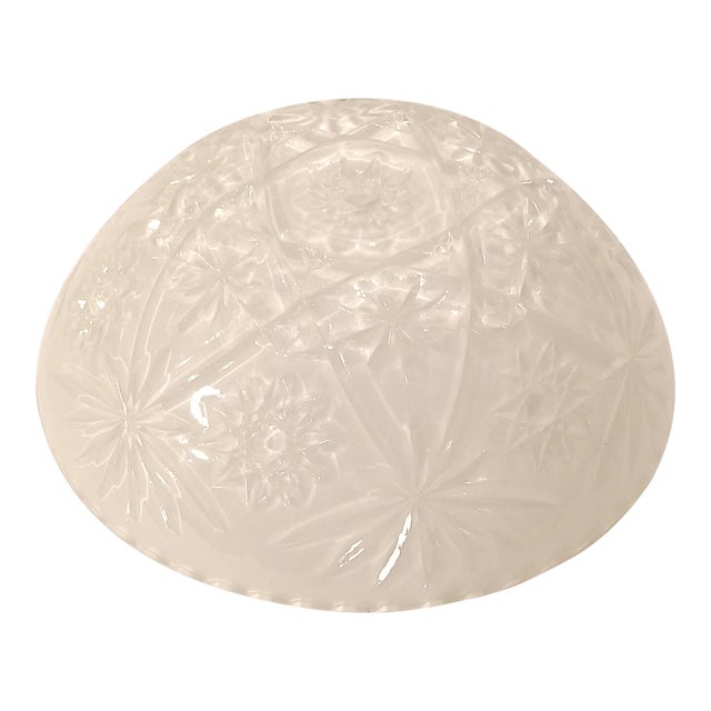 Vintage Eapc Ceiling Light Cover by Anchor Hocking For Sale