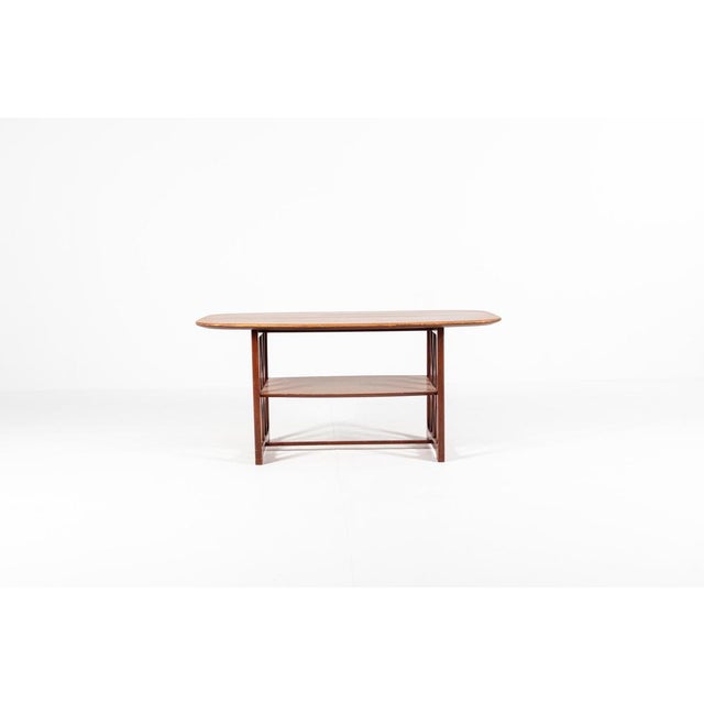 Mid-Century Modern Wooden Coffee Table by A.A. Patijn for Zijlstra Joure, 1950s For Sale - Image 9 of 12