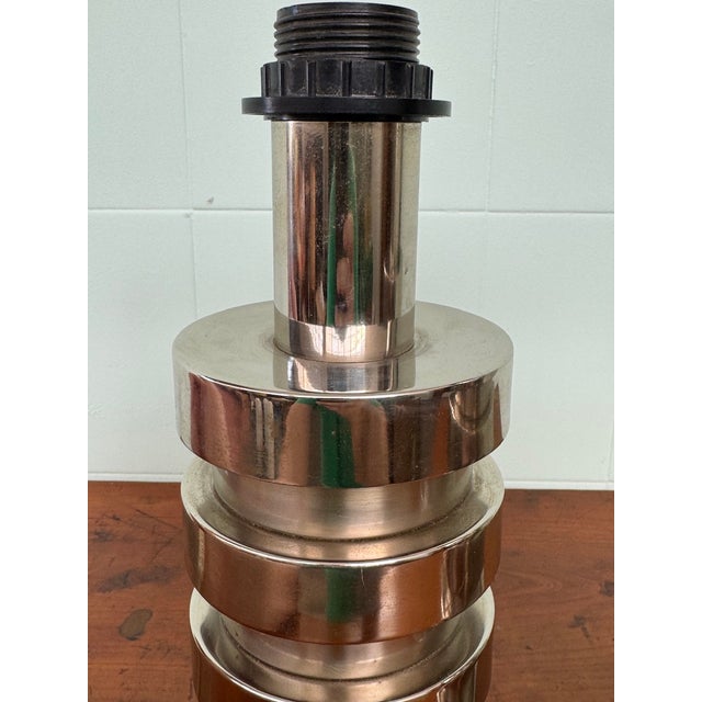 Vintage Italian Space Age Style Lamps in Chrome Steel, 1970s, Set of 2 For Sale - Image 11 of 18
