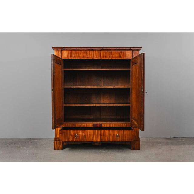 Biedermeier Wardrobe in Mahogany For Sale - Image 3 of 18